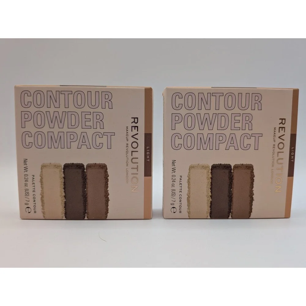 Revolution Makeup London Contour Powder Compact 2pk Highlight Shade Contour